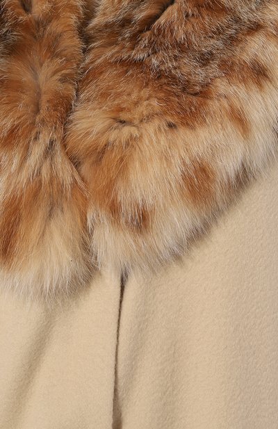 Кашемировый кейп с воротником из меха рыси SABLEFUR, арт. 72214-sb-01, фото 5