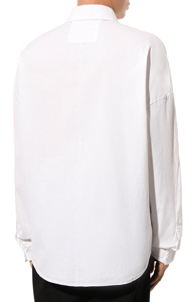 Рубашка из хлопка и льна TRANSIT белого цвета по цене 31950 руб., арт. CFUTRYU301, фото 4 Рубашка из хлопка и льна TRANSIT, арт. CFUTRYU301, фото 4