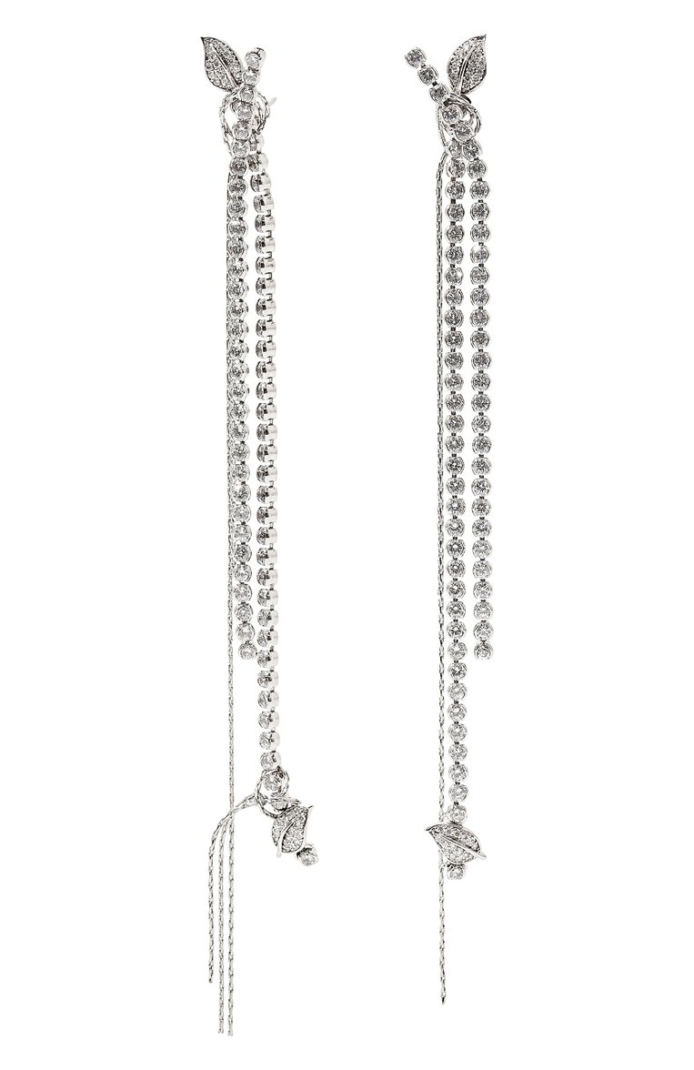 Женские серьги secret garden CAVIAR JEWELLERY серебряного цвета, арт. SG011 | Фото 1 (Материал: Металл; Нос: Не проставлено; Региональные ограничения белый список (Axapta Mercury): Не проставлено)