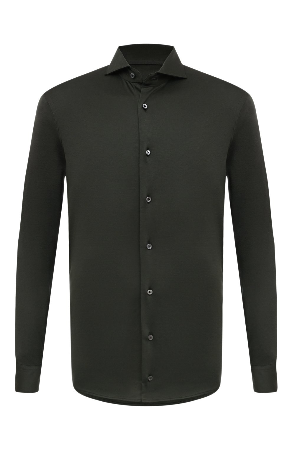 Хлопковая рубашка VAN LAACK хаки цвета по цене 29950 руб., арт. PER-LSF/180031, фото 1 Хлопковая рубашка VAN LAACK, арт. PER-LSF/180031, фото 1