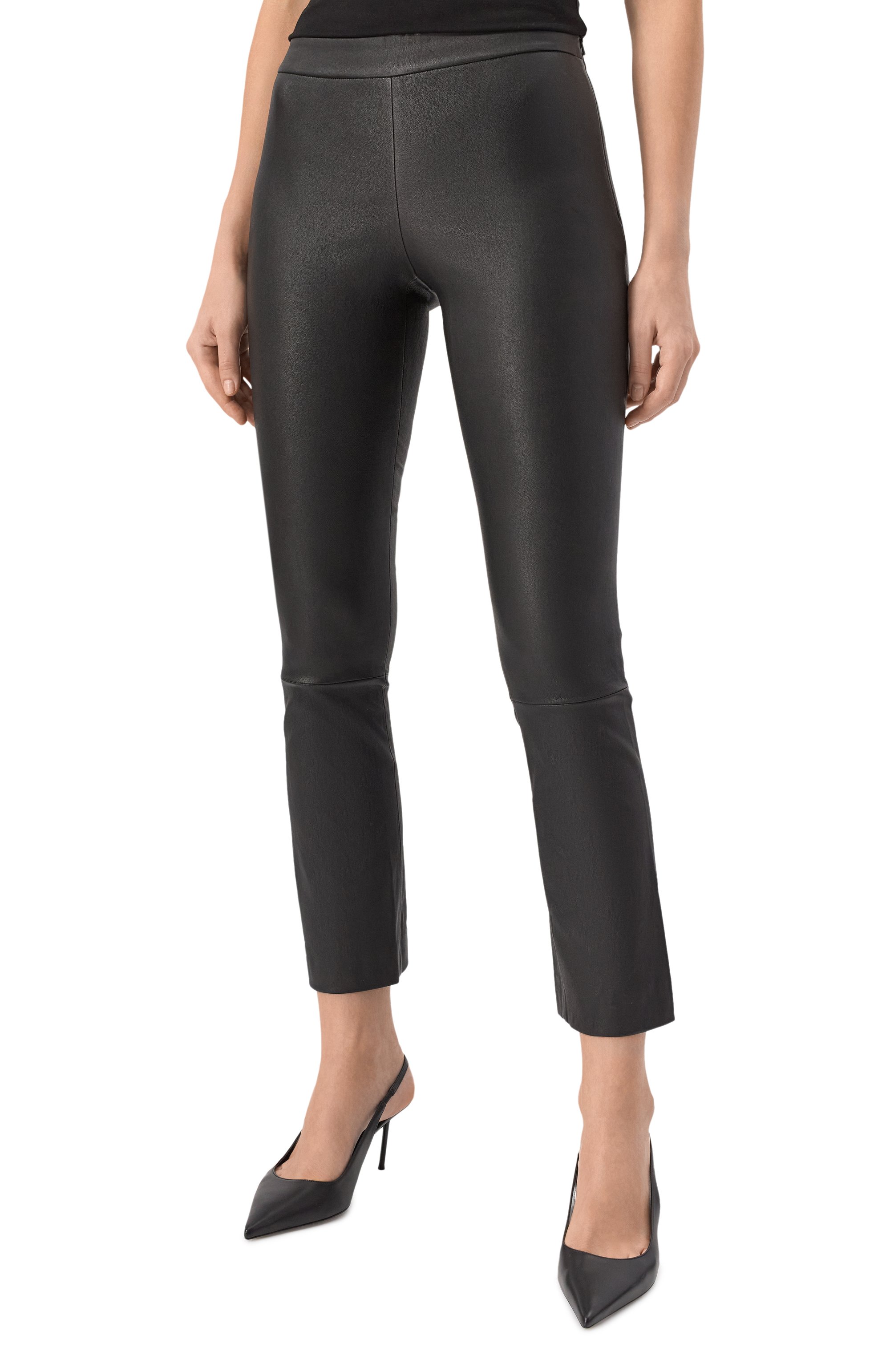 Кожаные легинсы THEORY, арт. M0600211, фото 3