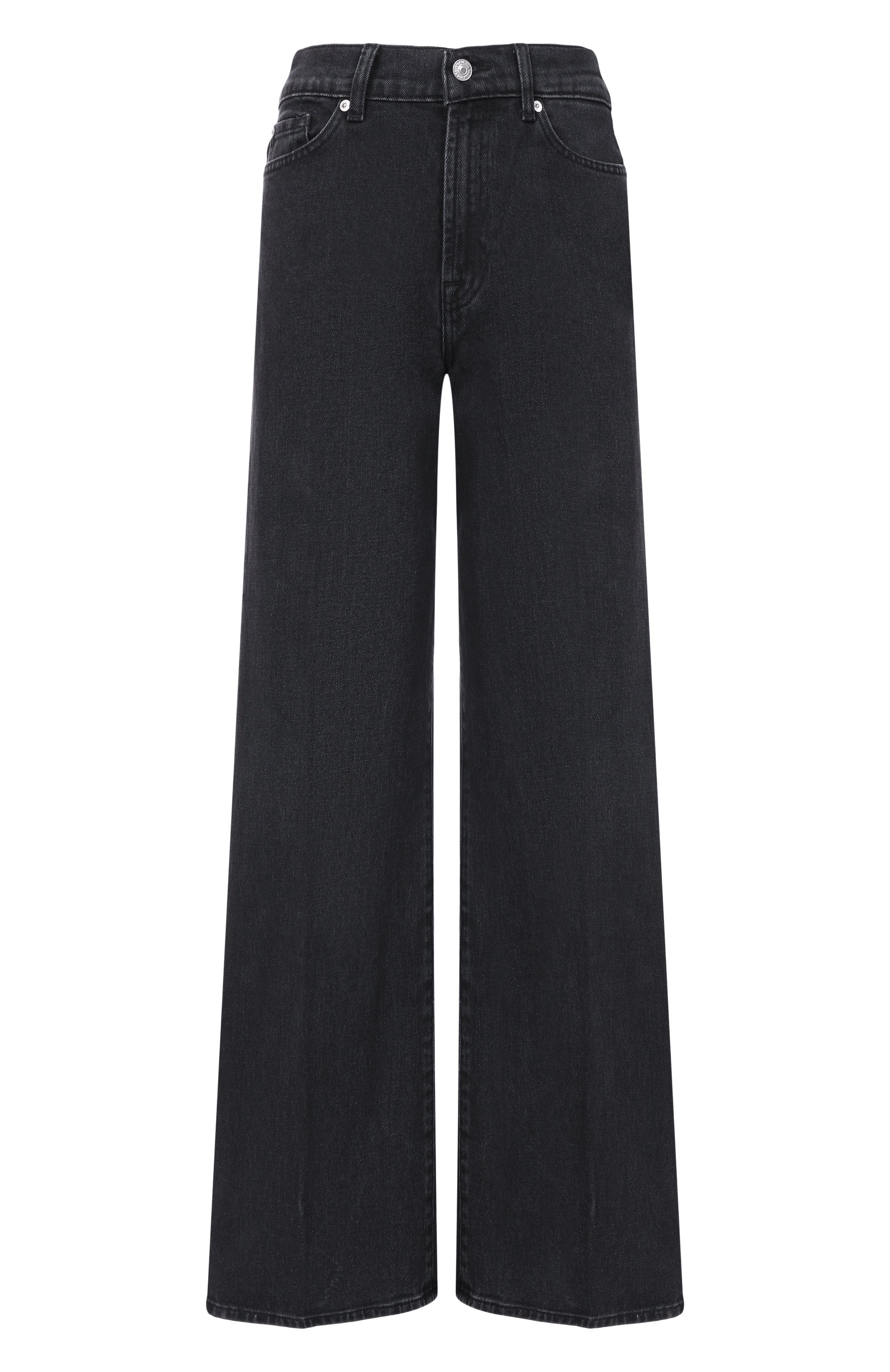 Джинсы lotta tailorless 7 FOR ALL MANKIND черного цвета по цене 32950 руб., арт. 7U8E0C31-3PH, фото 1 Джинсы lotta tailorless 7 FOR ALL MANKIND, арт. 7U8E0C31-3PH, фото 1