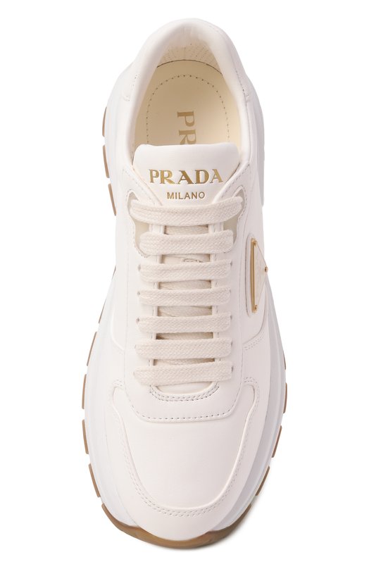 Кожаные кроссовки Prax 01 Prada 1E804M/038 Белый  1E804M/038 Фото 6