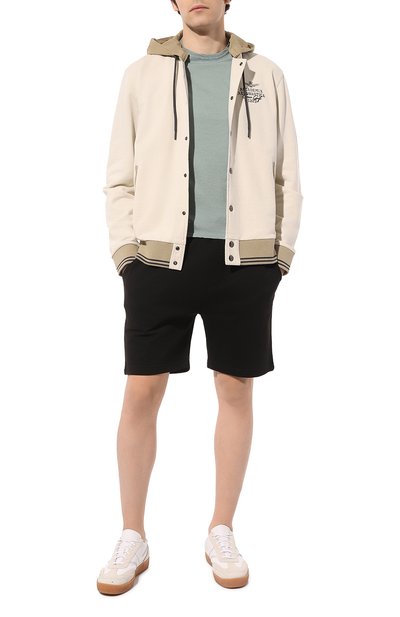 Хлопковая футболка FEDELI светло-зеленого цвета по цене 16150 руб., арт. 7UEF0113, фото 2 Хлопковая футболка FEDELI, арт. 7UEF0113, фото 2