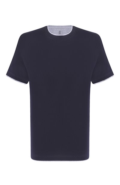 Мужская хлопковая футболка BRUNELLO CUCINELLI, арт. M0B137427