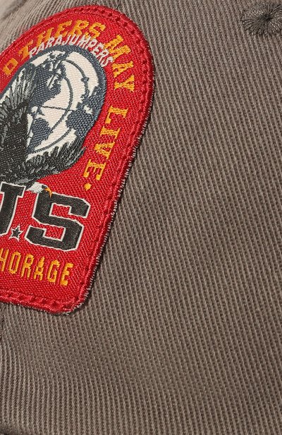 Хлопковая бейсболка PARAJUMPERS, арт. 222M-PA ACC HA02/RIB HAT, фото 4