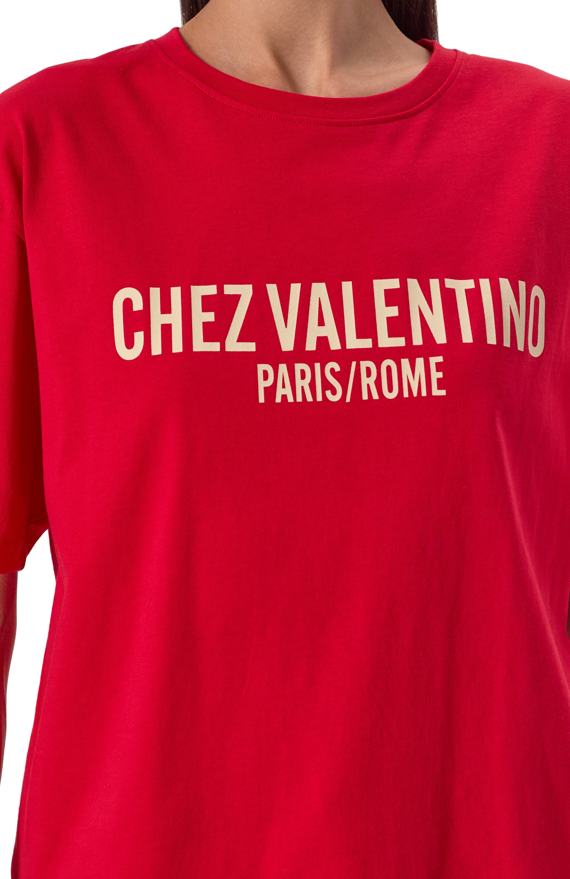 Хлопковая футболка VALENTINO, арт. 6B3MG24Q/95W, фото 5