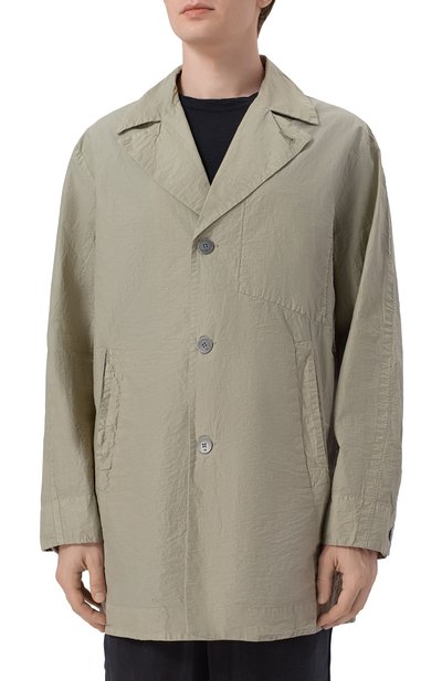 Хлопковый плащ TRANSIT светло-зеленого цвета по цене 99500 руб., арт. CFUTRC0241, фото 3 Хлопковый плащ TRANSIT, арт. CFUTRC0241, фото 3