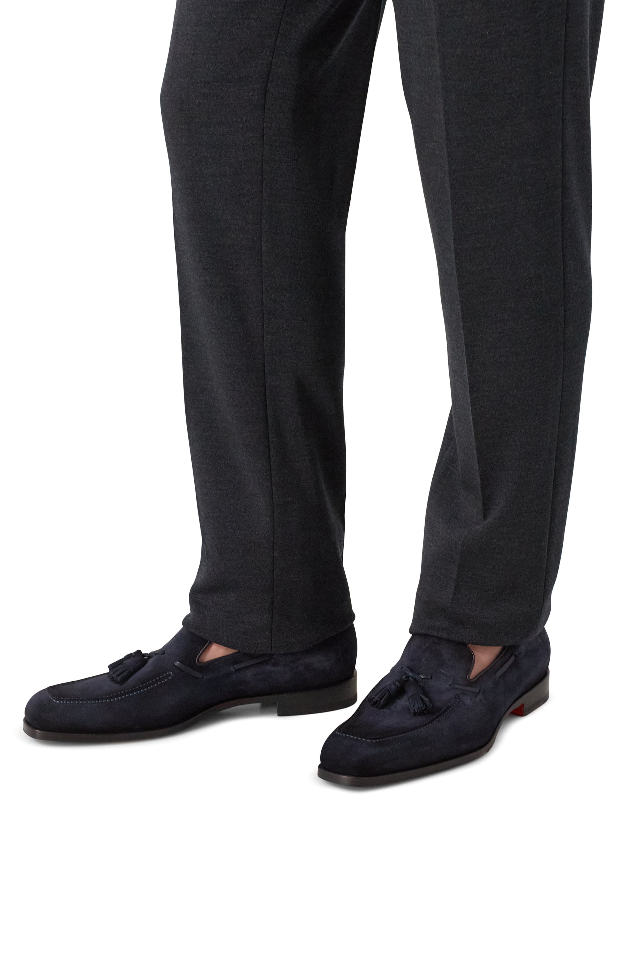 Замшевые лоферы brando SANTONI, арт. MCBG19176BJ1GEIP, фото 3