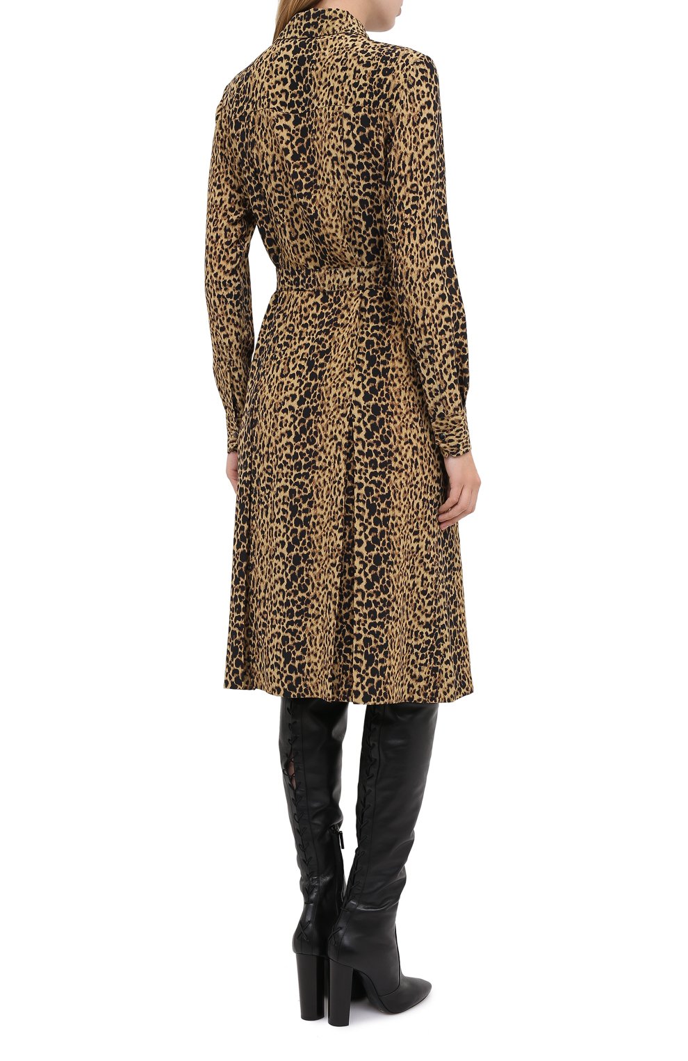 Шелковое платье SAINT LAURENT, арт. 627153/Y5B48, фото 4