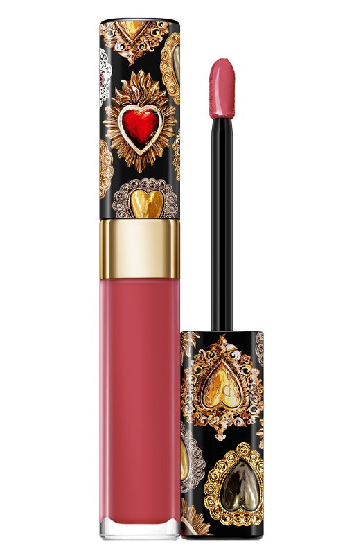 фото Сияющий лак для губ shinissimo, оттенок 140 pink crush (5ml) dolce & gabbana