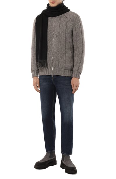 Кашемировый шарф KITON, арт. USCIACK0265F04, фото 3