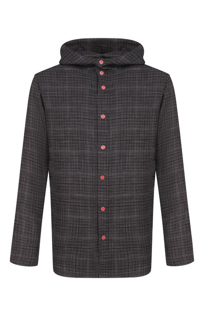 Мужская рубашка из шерсти и шелка KITON, арт. UMCPETEK0617E16