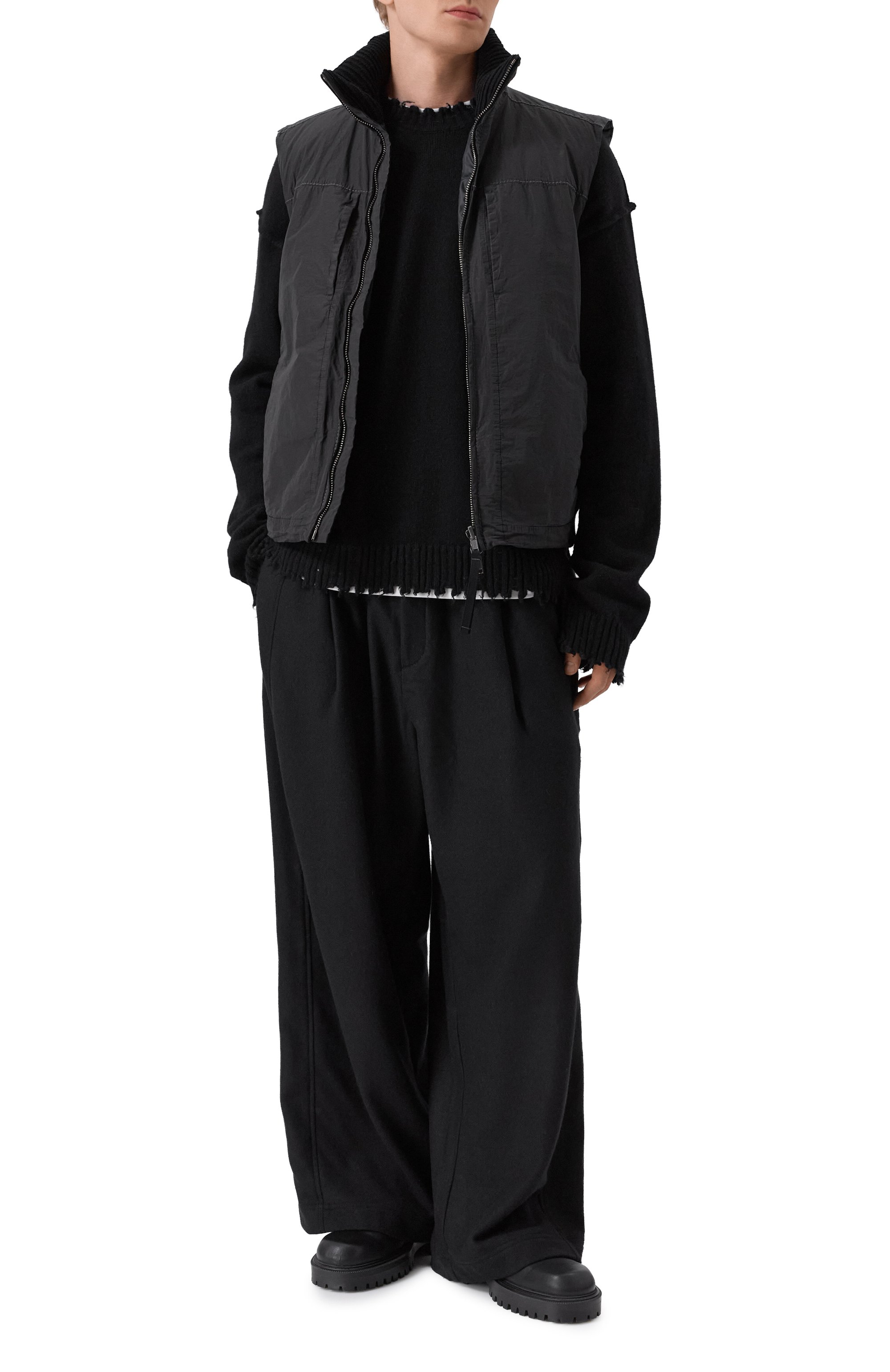 Жилет из хлопка и шерсти TRANSIT, арт. CFUTRB0243, фото 2