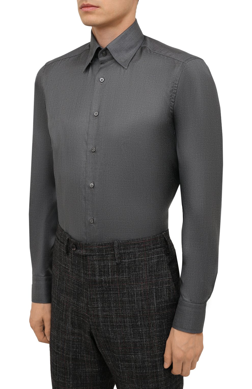 Рубашка из кашемира и шелка ZILLI, арт. MFW-87060-3/ZS2, фото 3