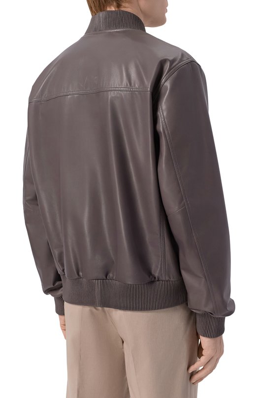 Кожаный бомбер MVST M25.1PM.0009/CREAM NAPA_001 Коричневый  M25.1PM.0009/CREAM NAPA_001 Фото 4