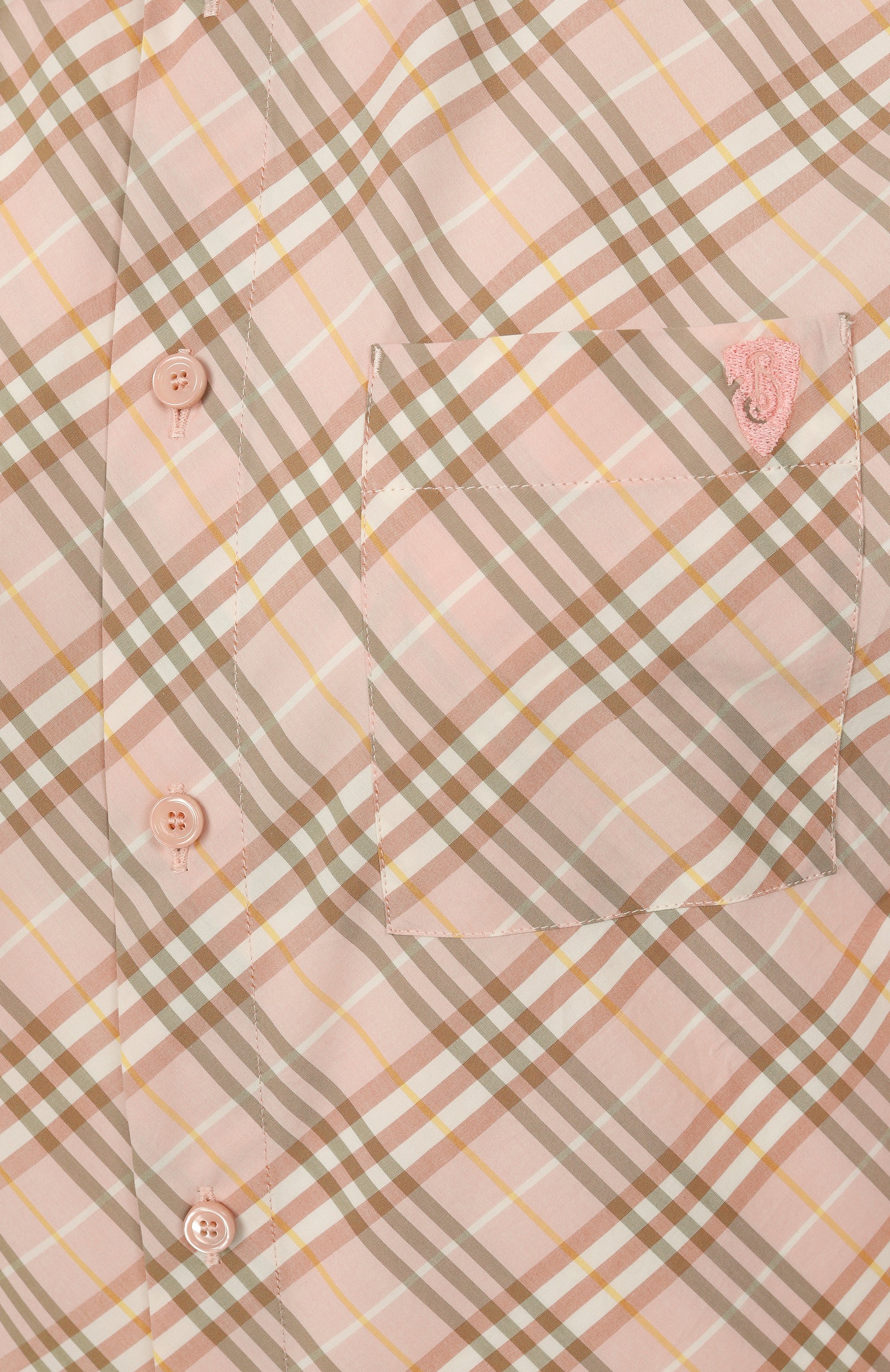 Хлопковая рубашка BURBERRY розового цвета по цене 84250 руб., арт. 8101134, фото 6 Хлопковая рубашка BURBERRY, арт. 8101134, фото 6