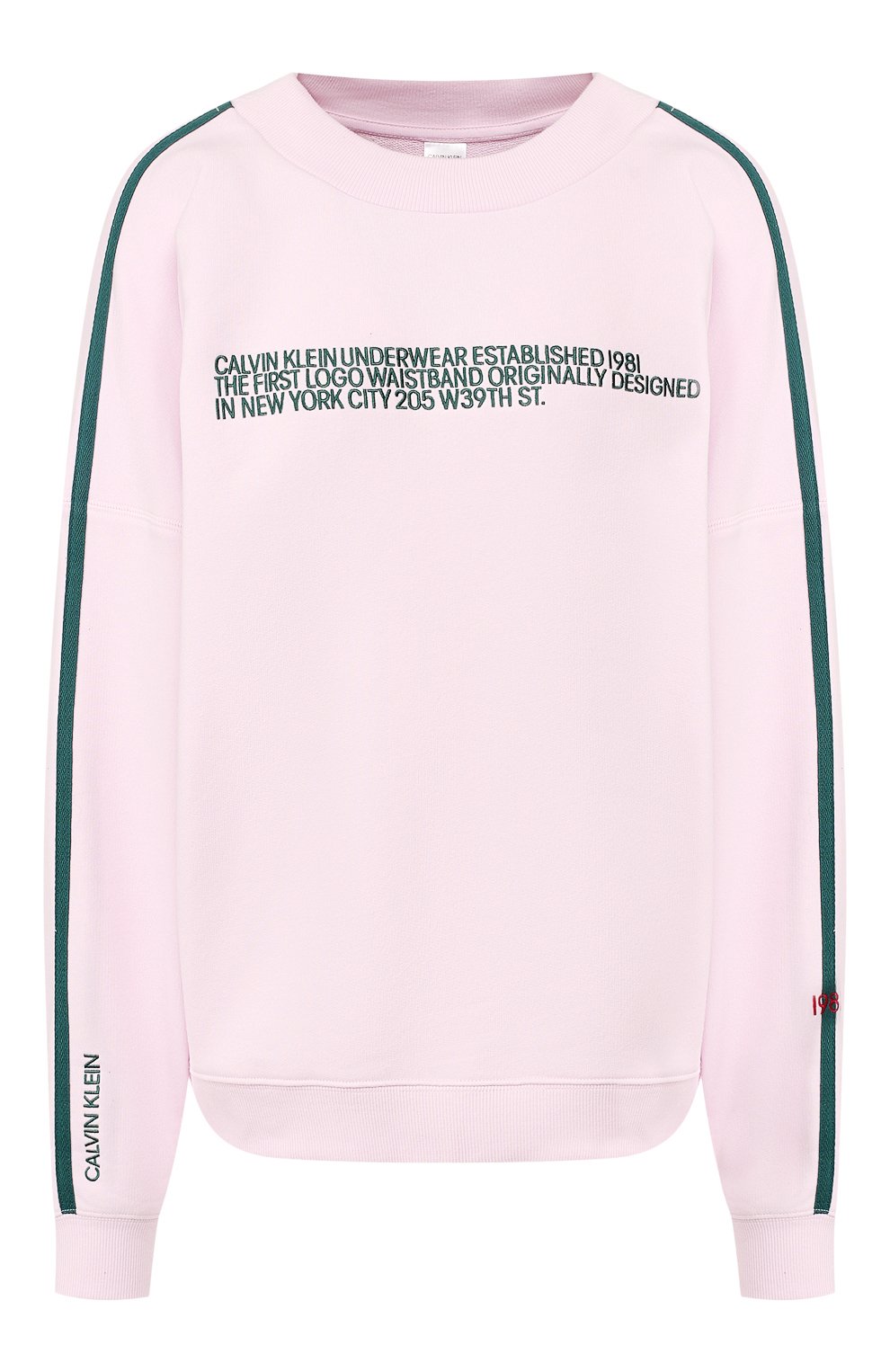 Хлопковый свитшот CALVIN KLEIN розового цвета по цене 7330 руб., арт. QS6187E, фото 1 Хлопковый свитшот CALVIN KLEIN, арт. QS6187E, фото 1