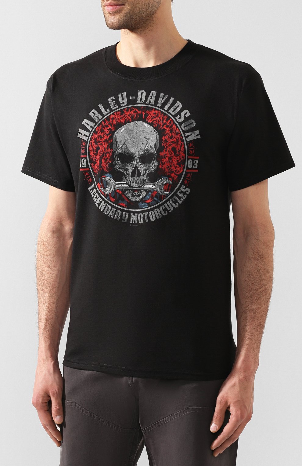 Хлопковая футболка exclusive for moscow HARLEY-DAVIDSON, арт. R003447, фото 3