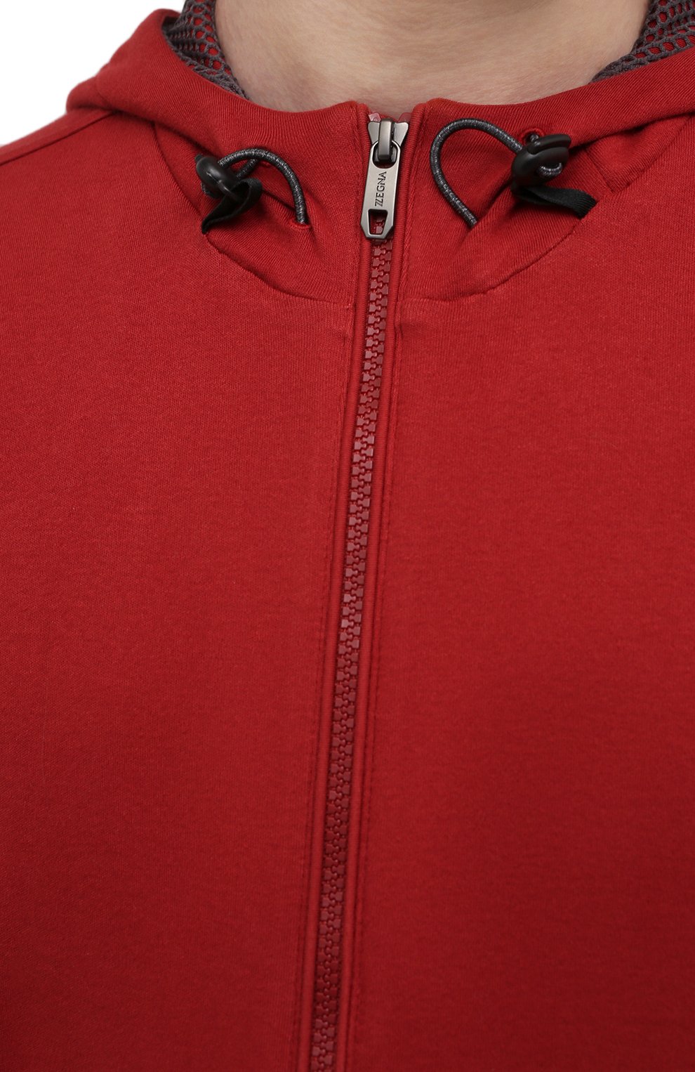 Хлопковая толстовка ZEGNA красного цвета по цене 49950 руб., арт. VW413/ZZ813, фото 5 Хлопковая толстовка ZEGNA, арт. VW413/ZZ813, фото 5