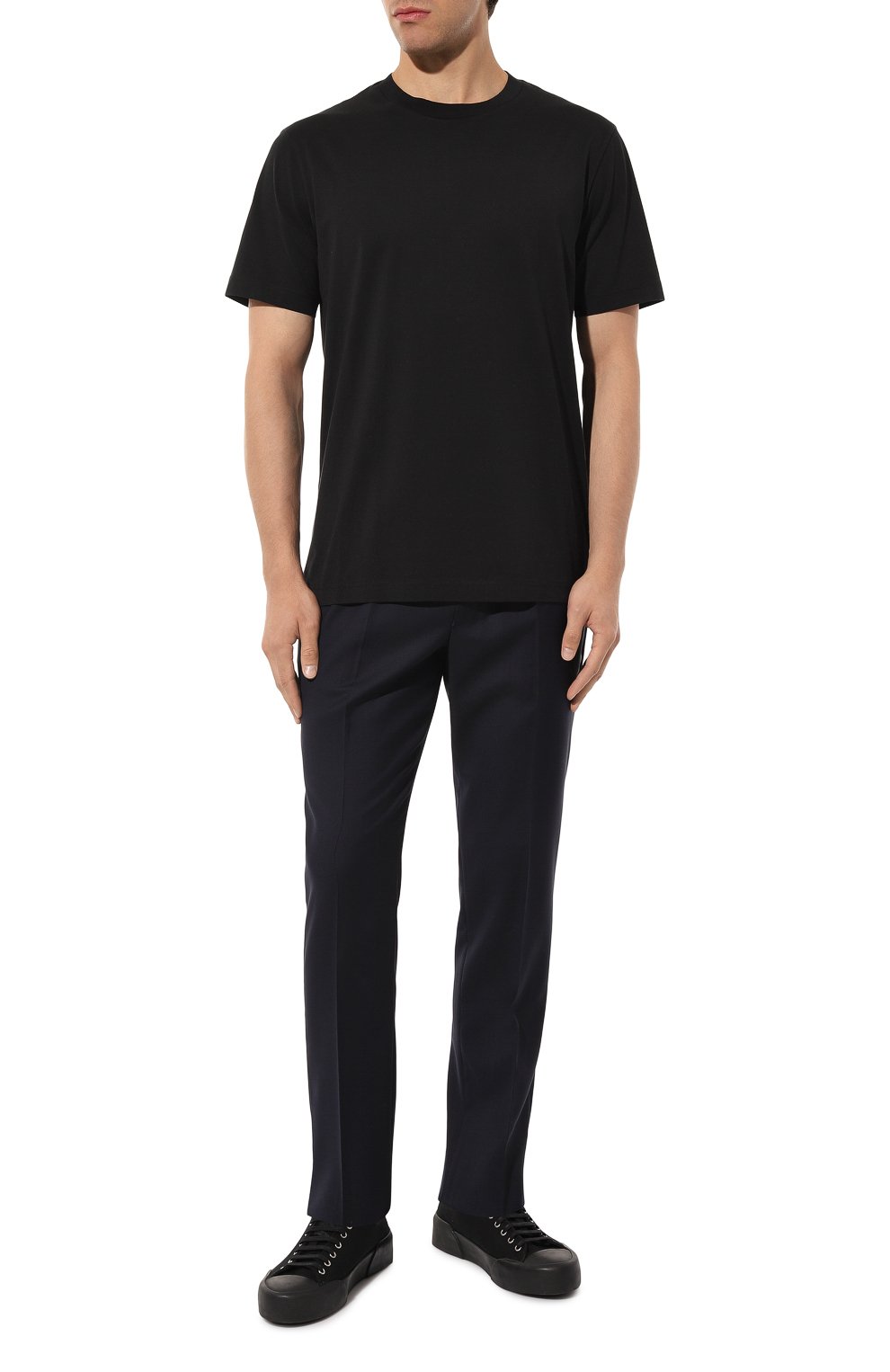 Хлопковая футболка ACNE STUDIOS, арт. FN-MN-TSHI000131BLACK, фото 2