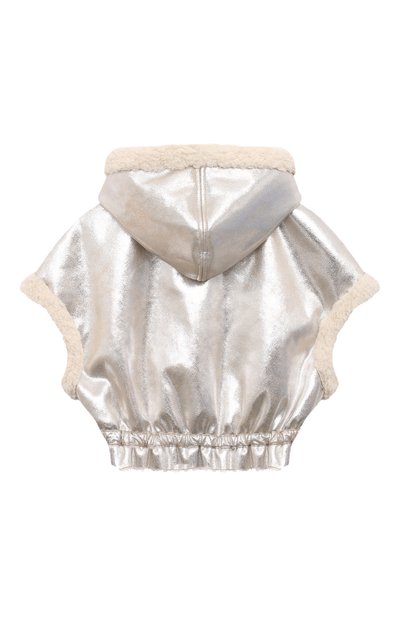 Жилет MONNALISA золотого цвета по цене 23950 руб., арт. 19D103, фото 2 Жилет MONNALISA, арт. 19D103, фото 2