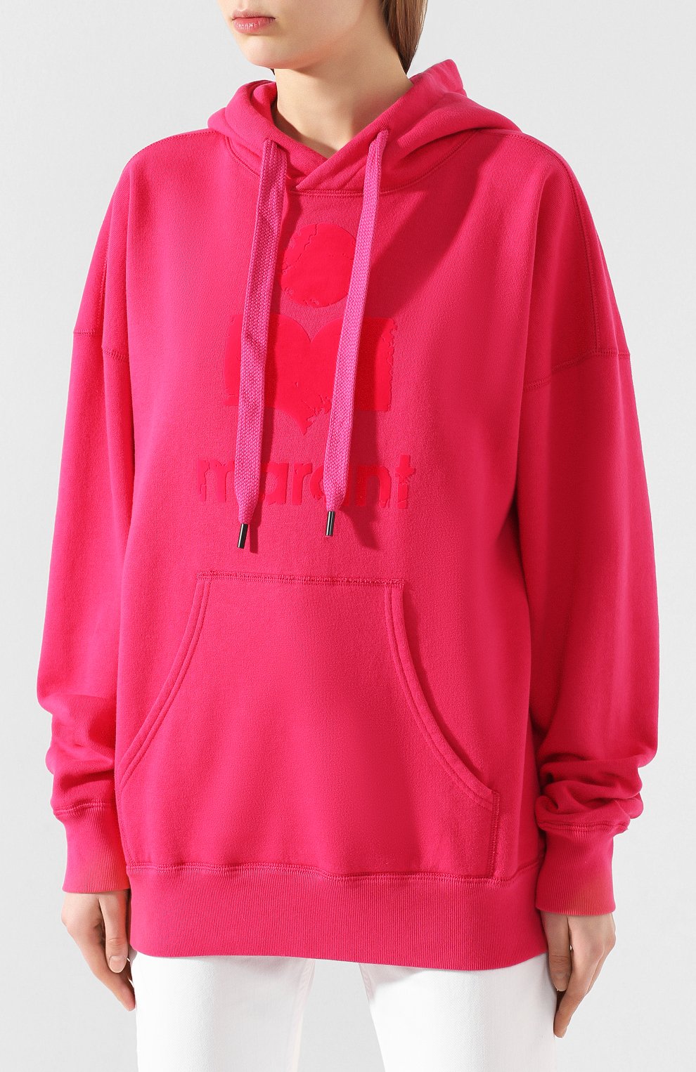 Хлопковое худи ISABEL MARANT ETOILE розового цвета по цене 22350 руб., арт. SW0031-20P035E/MANSEL, фото 3 Хлопковое худи ISABEL MARANT ETOILE, арт. SW0031-20P035E/MANSEL, фото 3