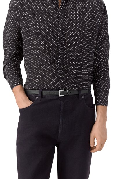 Кожаный ремень SAINT LAURENT, арт. 612616/BRM0E, фото 2