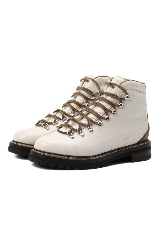 

Ботинки Dimicia из кожи крокодила Ralph Lauren, Кремовый