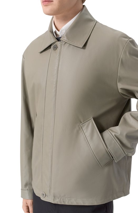 Кожаная куртка MVST M26.2PM.0005/PL0NGE Зелёный  M26.2PM.0005/PL0NGE Фото 5