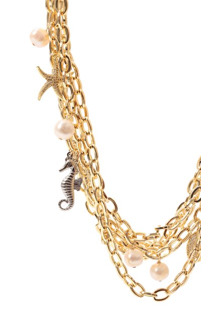 Колье VIEN золотого цвета по цене 57900 руб., арт. 25-293, фото 3 Колье VIEN, арт. 25-293, фото 3