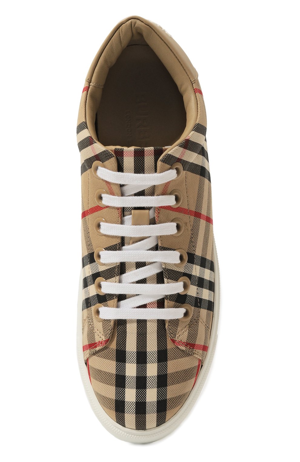 Текстильные кеды BURBERRY, арт. 8049777, фото 6
