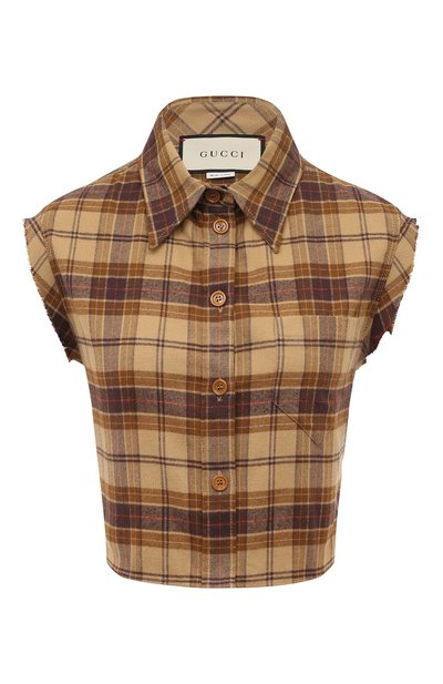 Женская хлопковая рубашка GUCCI, арт. 641302 ZAEBP