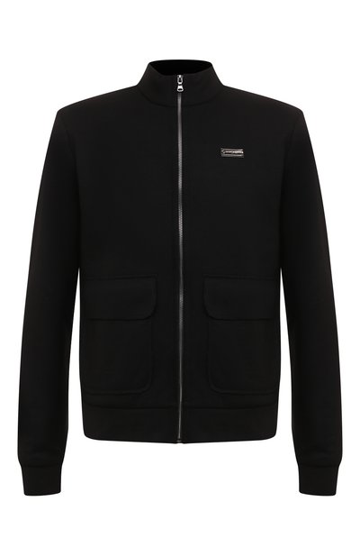 Толстовка из хлопка и шерсти WHO_AM, арт. MC1-P249-BLK/KHAKI, фото 1