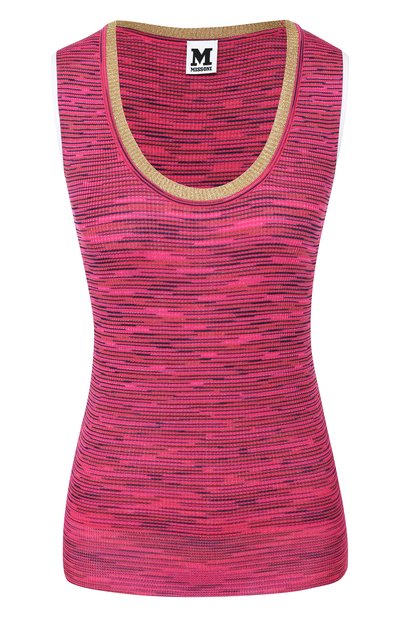 Женский топ из смеси вискозы и хлопка M MISSONI, арт. 2DN00001/2K0006