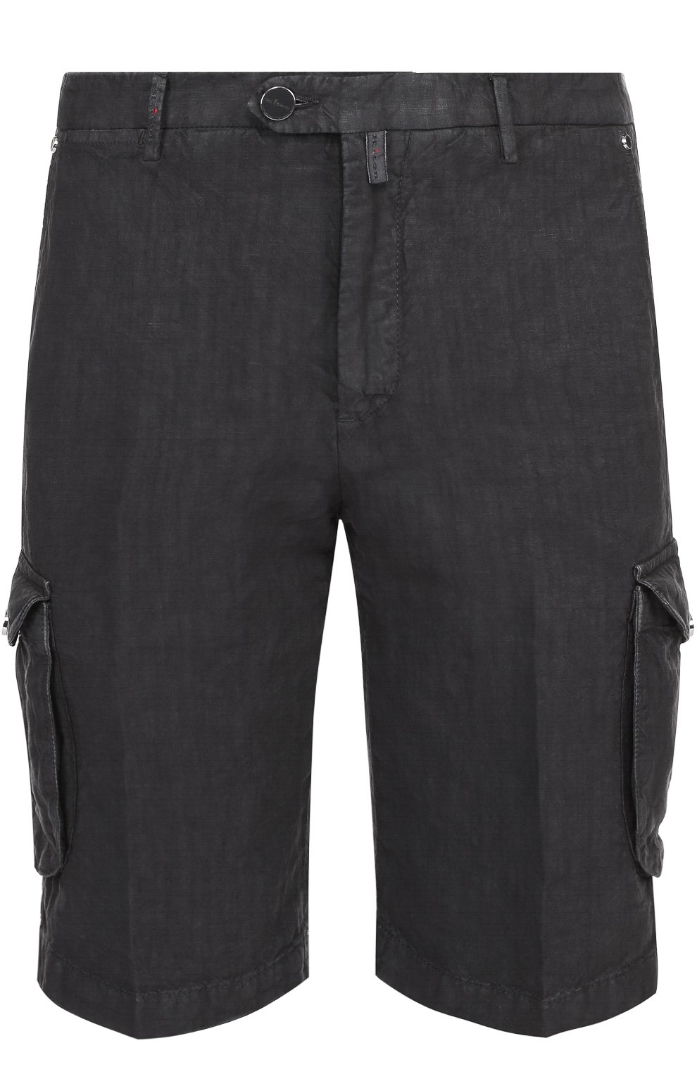 Льняные шорты с накладными карманами KITON, арт. UFPPB/6N95, фото 1