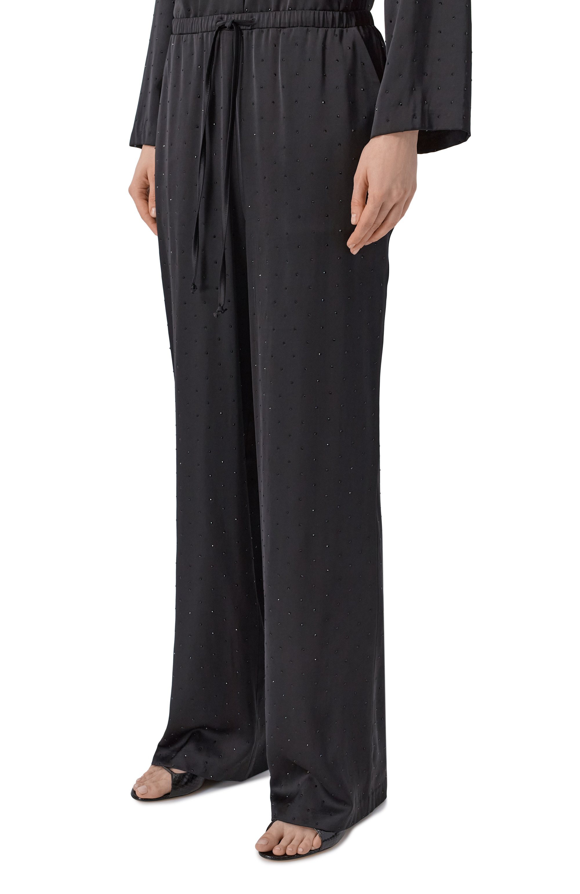 Костюм с отделкой стразами FLASHIN черного цвета по цене 73500 руб., арт. FF25PJRB, фото 4 Костюм с отделкой стразами FLASHIN, арт. FF25PJRB, фото 4