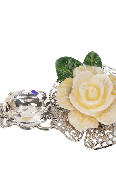 Браслет с декором в виде цветов и кристаллами swarovski DOLCE & GABBANA, арт. WBK6R4/W1111, фото 3