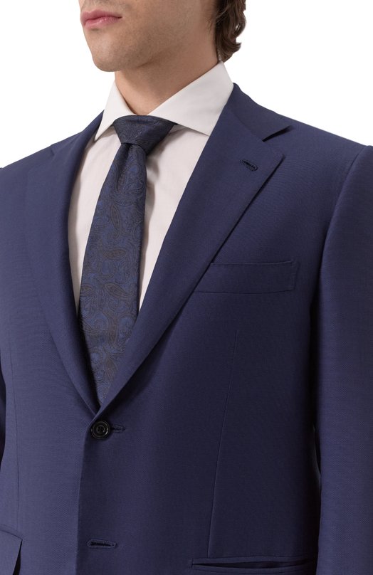 Шерстяной костюм Kiton UA81K0602E10 Синий  UA81K0602E10 Фото 8