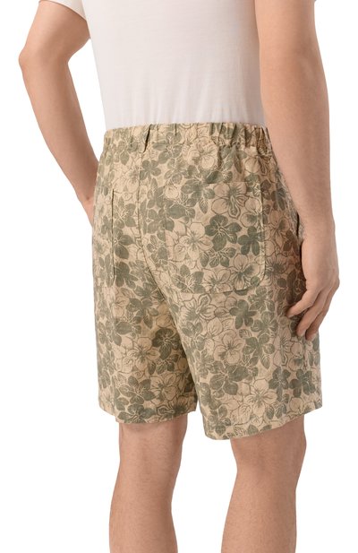 Льняные шорты 120% LINO, арт. 33ALIM29R8/G448/000, фото 4