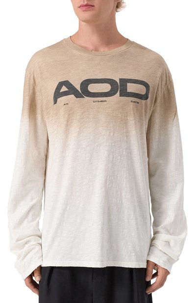 Хлопковый лонгслив AN OTHER DATE кремового цвета по цене 18150 руб., арт. F50DMATH087, фото 3 Хлопковый лонгслив AN OTHER DATE, арт. F50DMATH087, фото 3