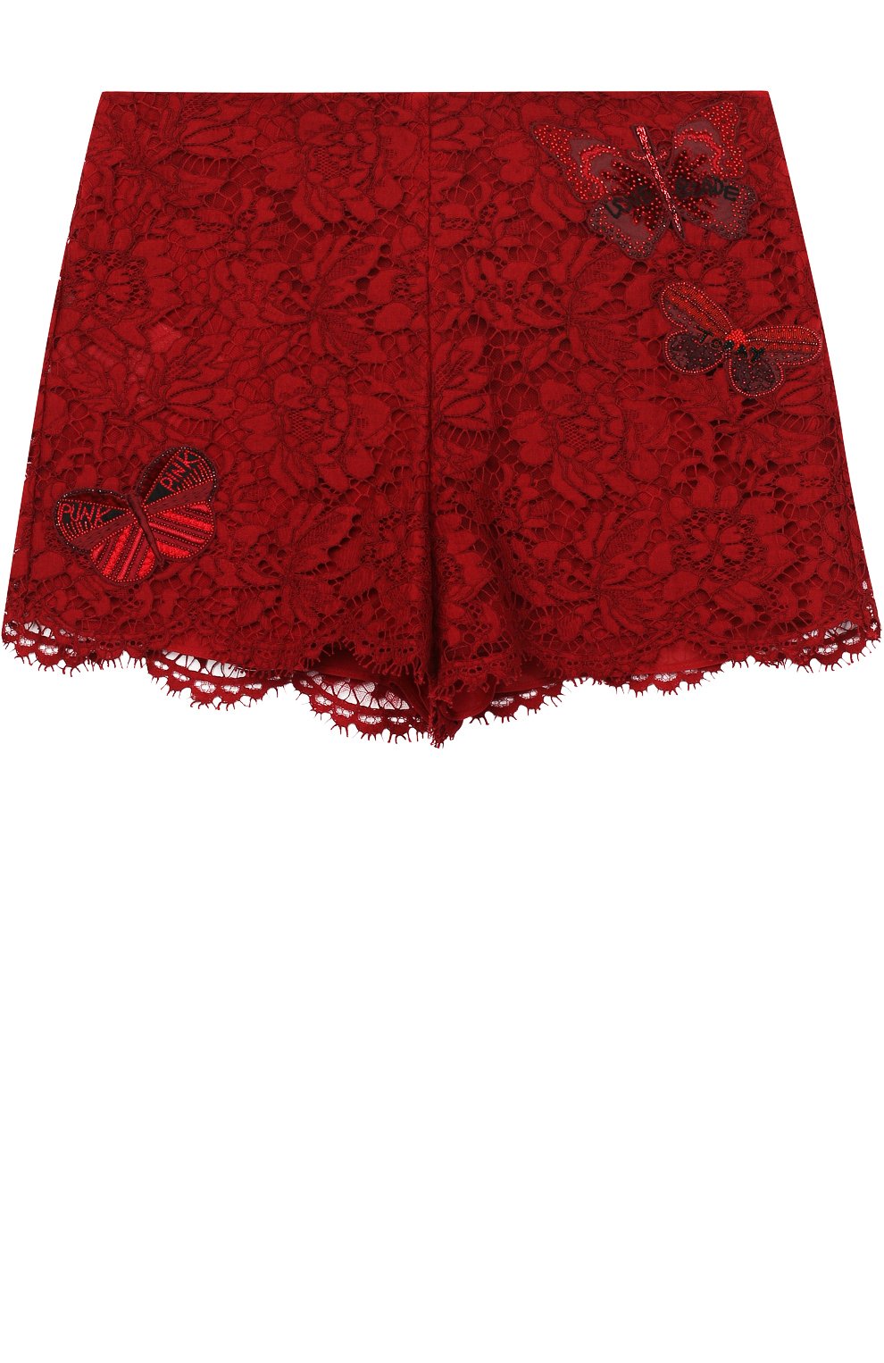 Кружевные мини-шорты из смеси хлопка и вискозы VALENTINO, арт. PB3RF0E7/1EC, фото 1