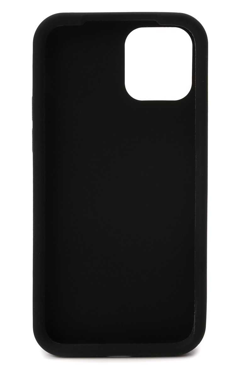 Чехол для iphone 12/12 pro DOLCE & GABBANA черного цвета, арт. BP2907/A0977 | Фото 2 (Материал: Пластик; Нос: Не проставлено; Региональные ограничения белый список (Axapta Mercury): Не проставлено)