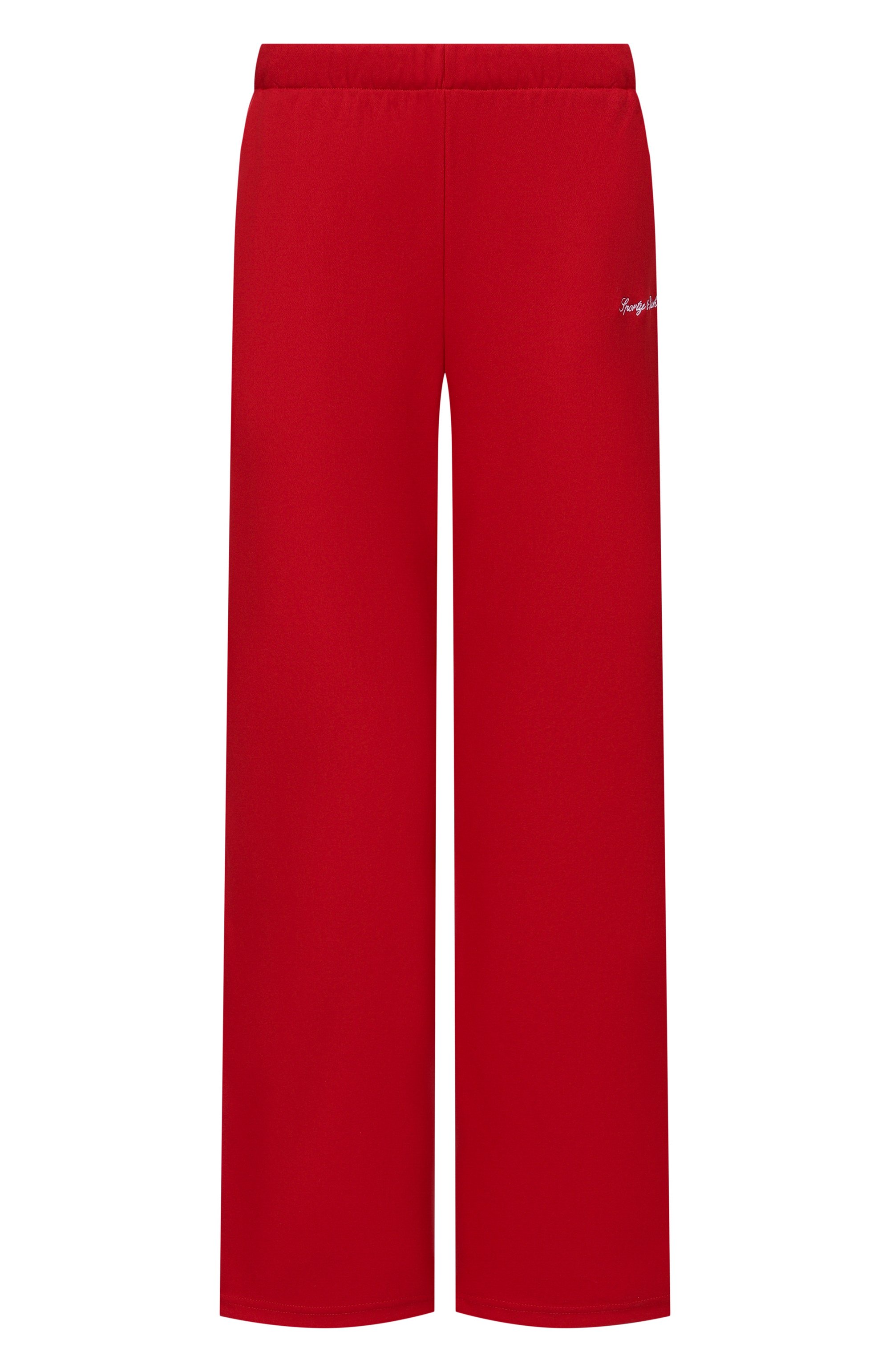 Брюки SPORTY AND RICH красного цвета по цене 35750 руб., арт. PA054710326RE33, фото 1 Брюки SPORTY AND RICH, арт. PA054710326RE33, фото 1