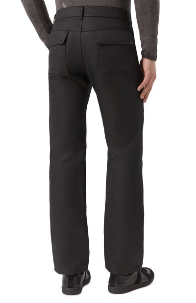 Льняные брюки RICK OWENS, арт. RR01E5308/TWL, фото 4