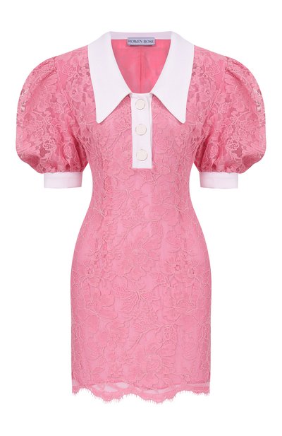 Женское платье из хлопка и вискозы ROWEN ROSE, арт. DRS_RR171_S