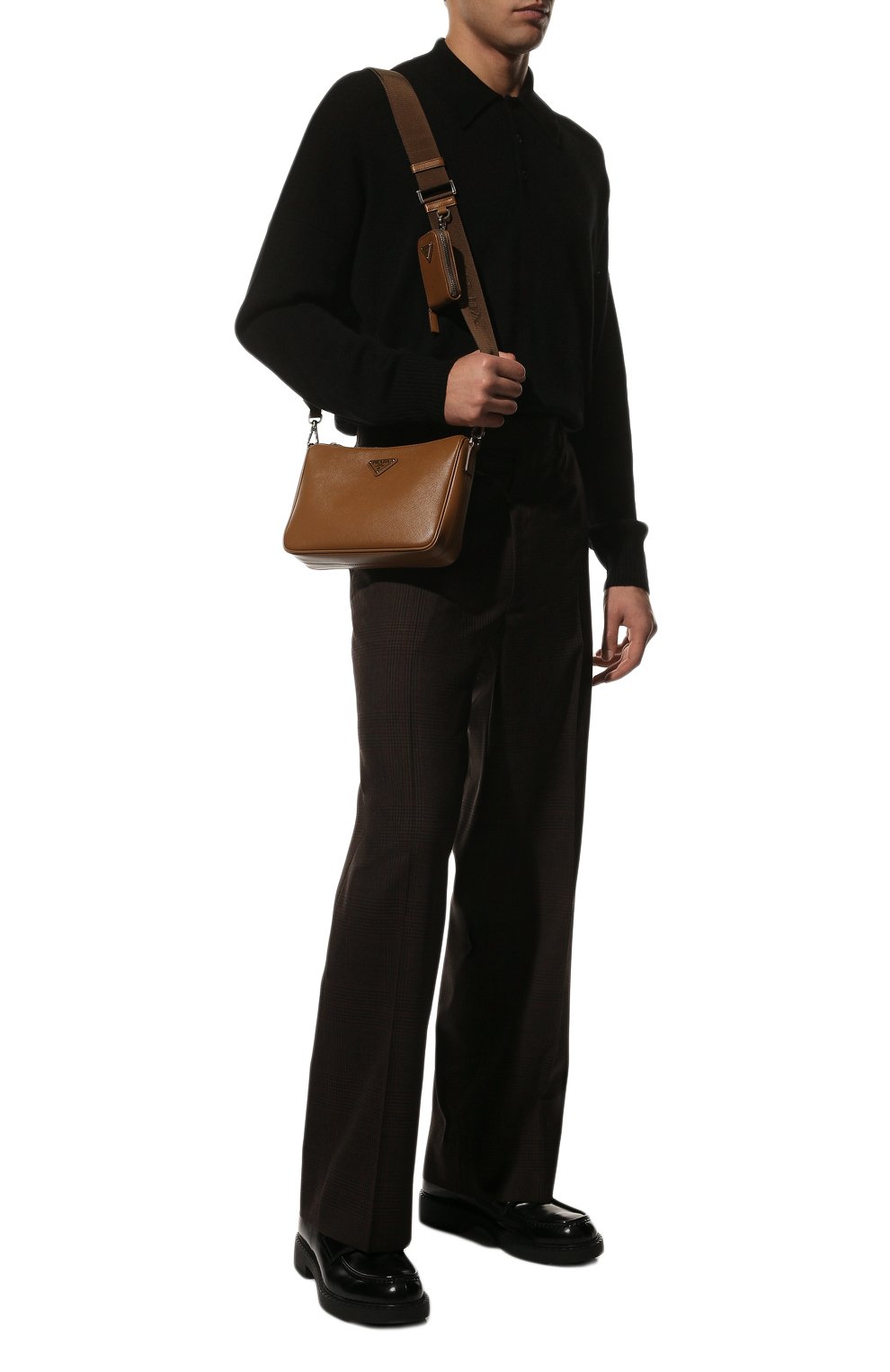 Кожаная сумка PRADA, арт. 2VH113-9Z2-F0401-DMM, фото 8