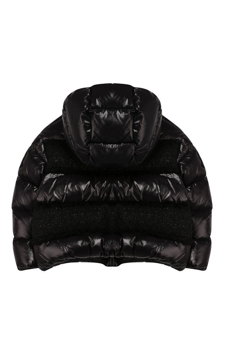 Детская пуховая куртка с капюшоном MONCLER ENFANT черного цвета, арт. E2-954-46341-85-C0243/4-6A | Фот�о 2 (Статус проверки: Проверена категория, Проверено; Материал утеплителя: Пух и перо; Материал внешний: Синтетический материал; Рукава: Длинные; Материал подклада: Синтетический материал; Девочки Кросс-КТ: Пуховик-верхняя одежда; Кросс-КТ: Зима; Драгоценные камни: Проставлено; Материал сплава: Проставлено)