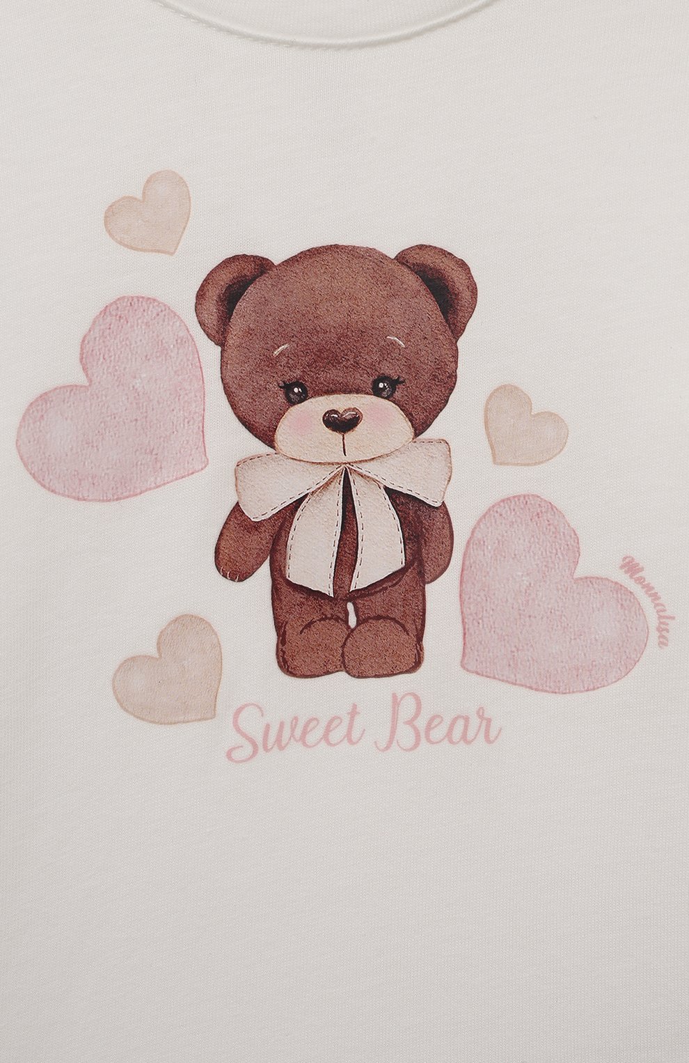 Хлопковый лонгслив MONNALISA белого цвета по цене 7540 руб., арт. 39B610., фото 3 Хлопковый лонгслив MONNALISA, арт. 39B610., фото 3