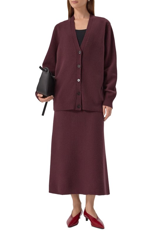 Шерстяная юбка Jil Sander J02MA0248/J14506 Коричневый  J02MA0248/J14506 Фото 2